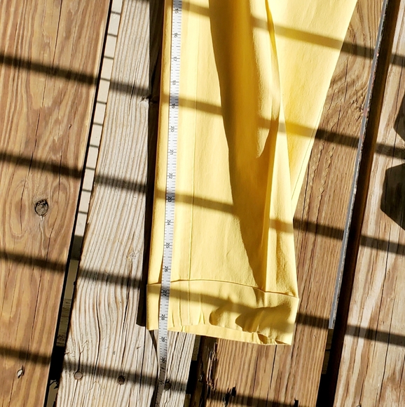 Neiman Marcus Exclusive yellow dressy pants - Picture 9 of 12